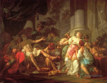 La mort de Sénèque néoclassicisme Jacques Louis David Peinture à l'huile